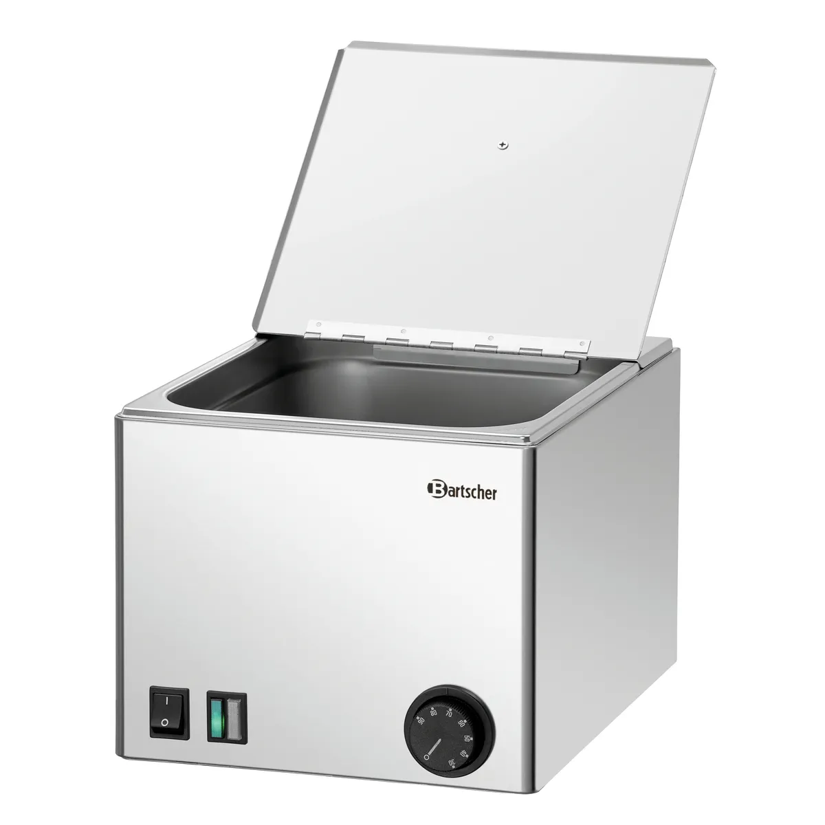 Bartscher A120467 Wuerstchenwaermer mit offenem Deckel