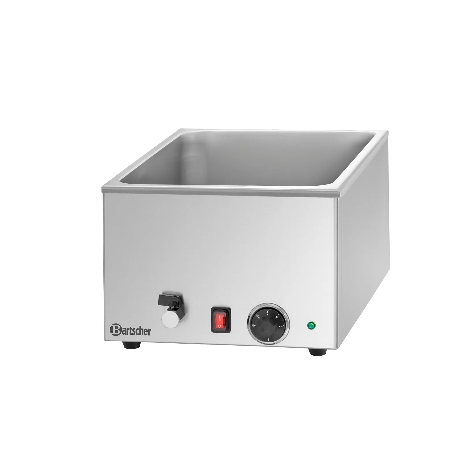Bartscher 200240 Bain Marie 1/1 GN 150mm mit Hahn Ansicht Komplett