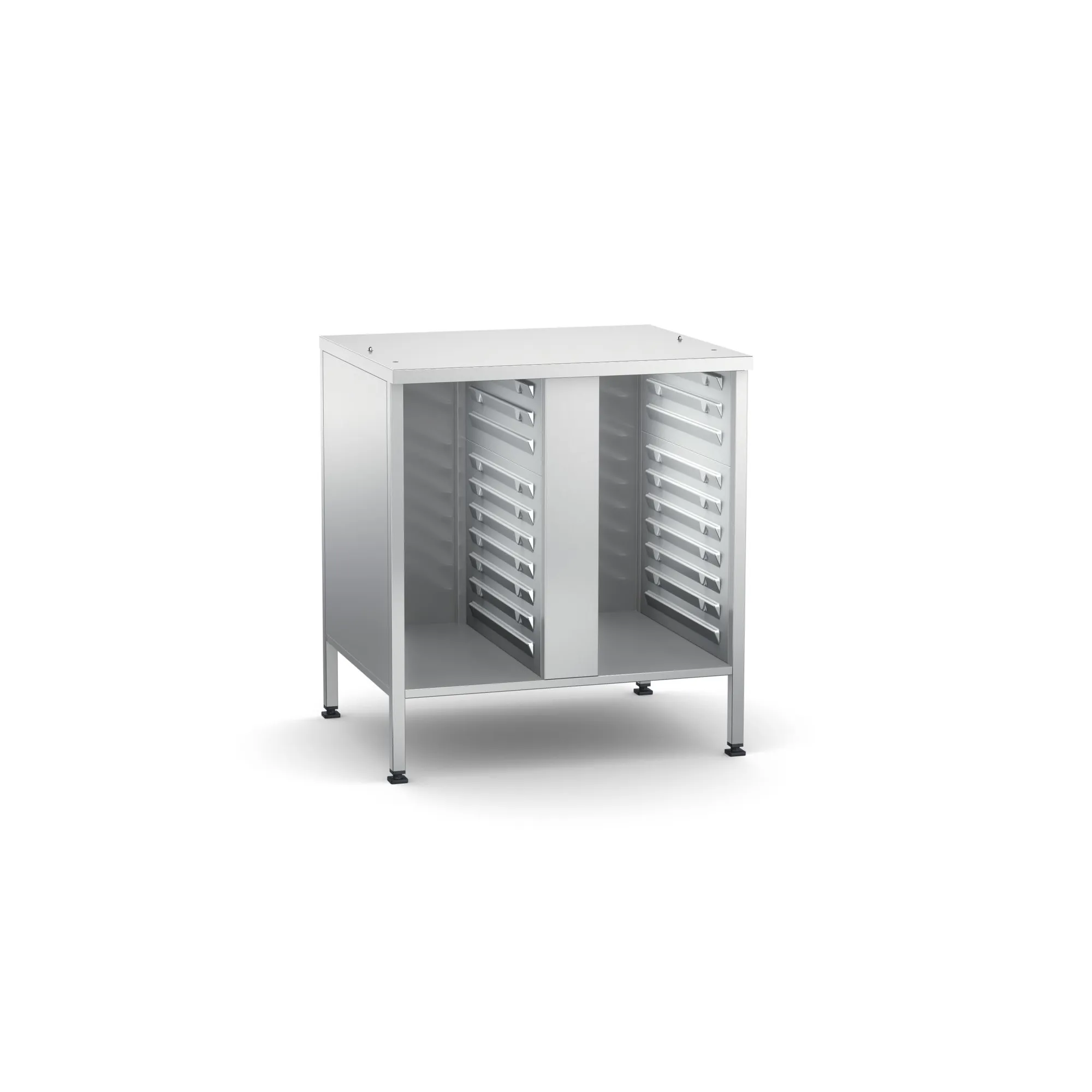 Rational Untergestell UGIII Standard UltraVent 60.31.214, Schubladenunterschrank, Metall, Stahl, Backblech-Schubladenschrank, Industrie
