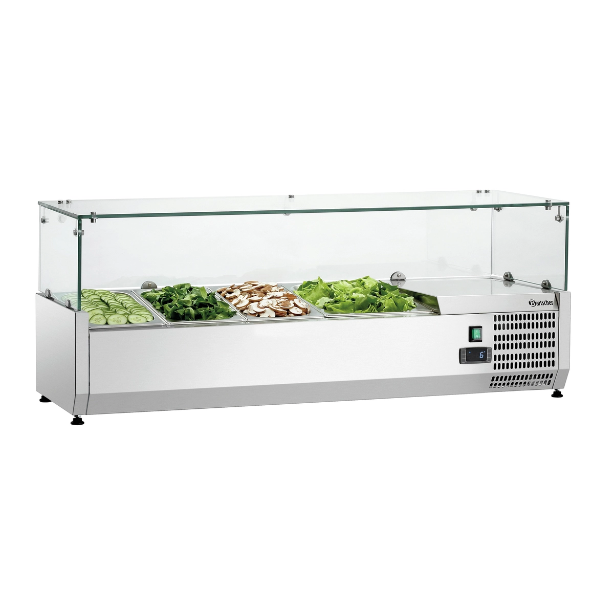 Bartscher 110275 Kuehlaufsatzvitrine 1  