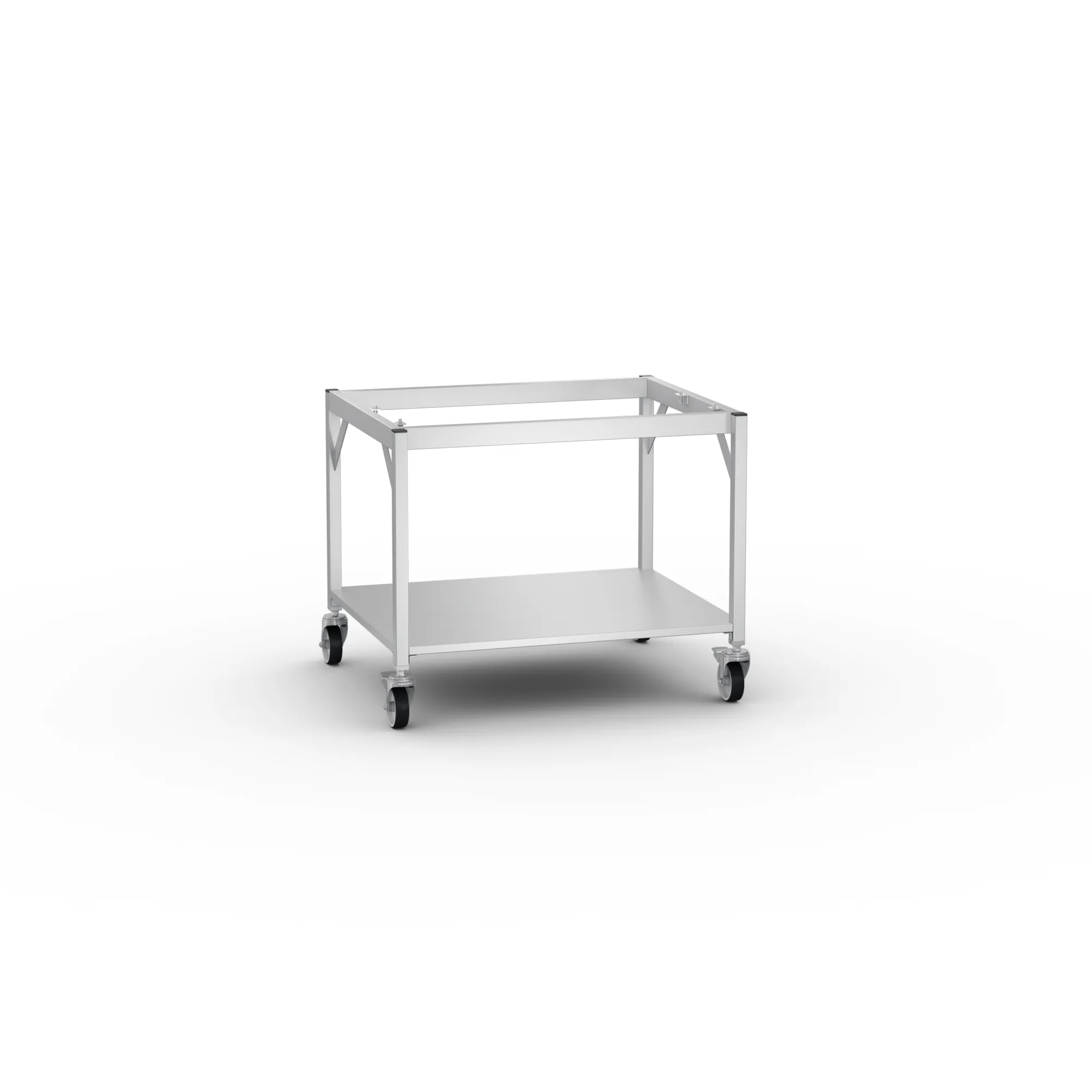 Rational Untergestell UGI Lenkrollen 60.31.095, Schwarz, Stahl, Rollwagen, Metalltisch, Mobiliar