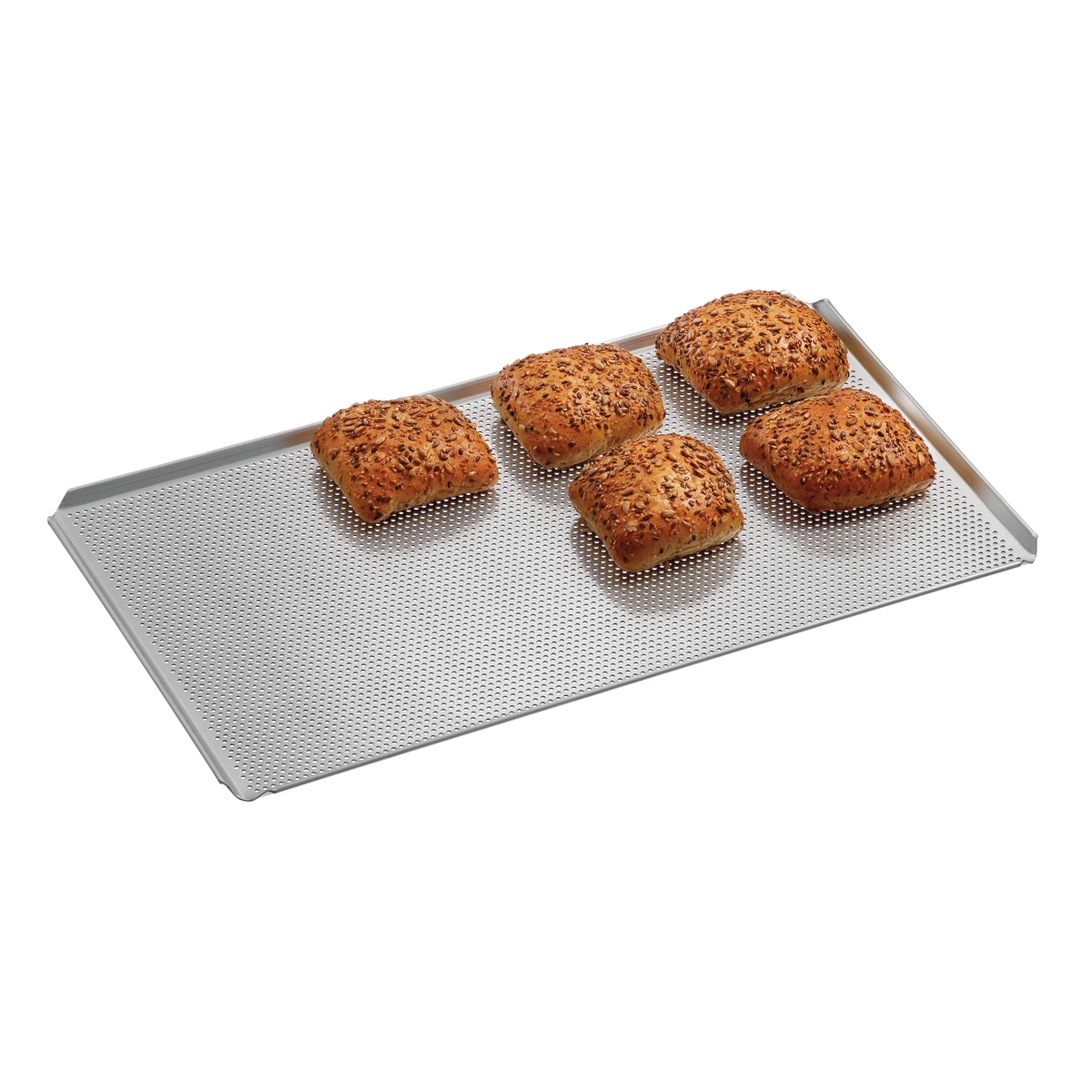 Bartscher 100427 Lochblech silber mit Kante Blick von oben