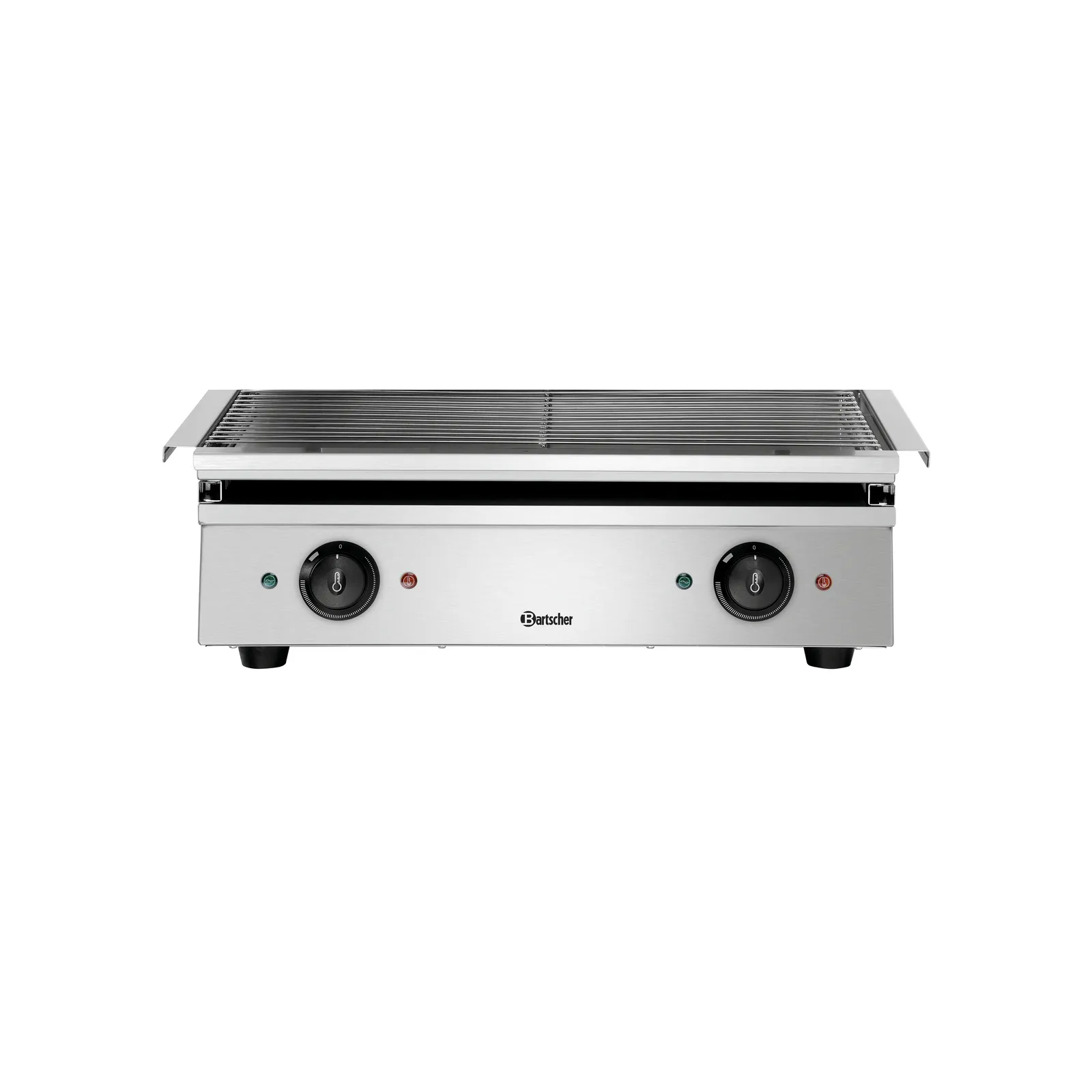 Bartscher 151512 Lift-Salamander 600-2Z Nahansicht Bedienelemente, grill, Gasgrill, Edelstahl, Flachgrill, Bedienungsknöpfe