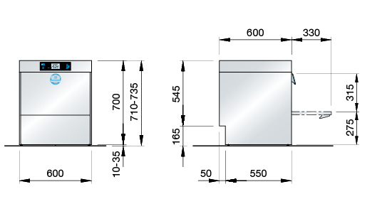 Meiko 2000142 Maßzeichnung  