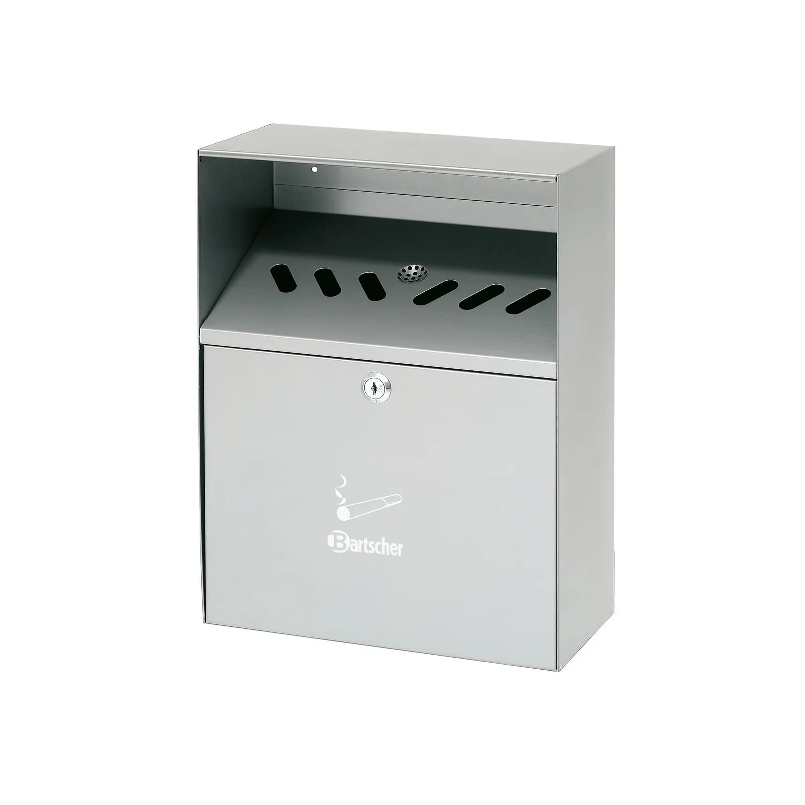 Bartscher 860001 Wandascher Ansicht Komplett, postfach, briefkasten, stahl, schlitze, schloss