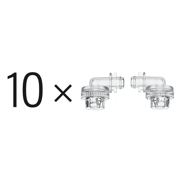 Jura 24064 Feinschaumduese 10er Pack, 10x, Ohrstöpsel, klare Teile, Kosmetikbehälter, Ventilanschlüsse