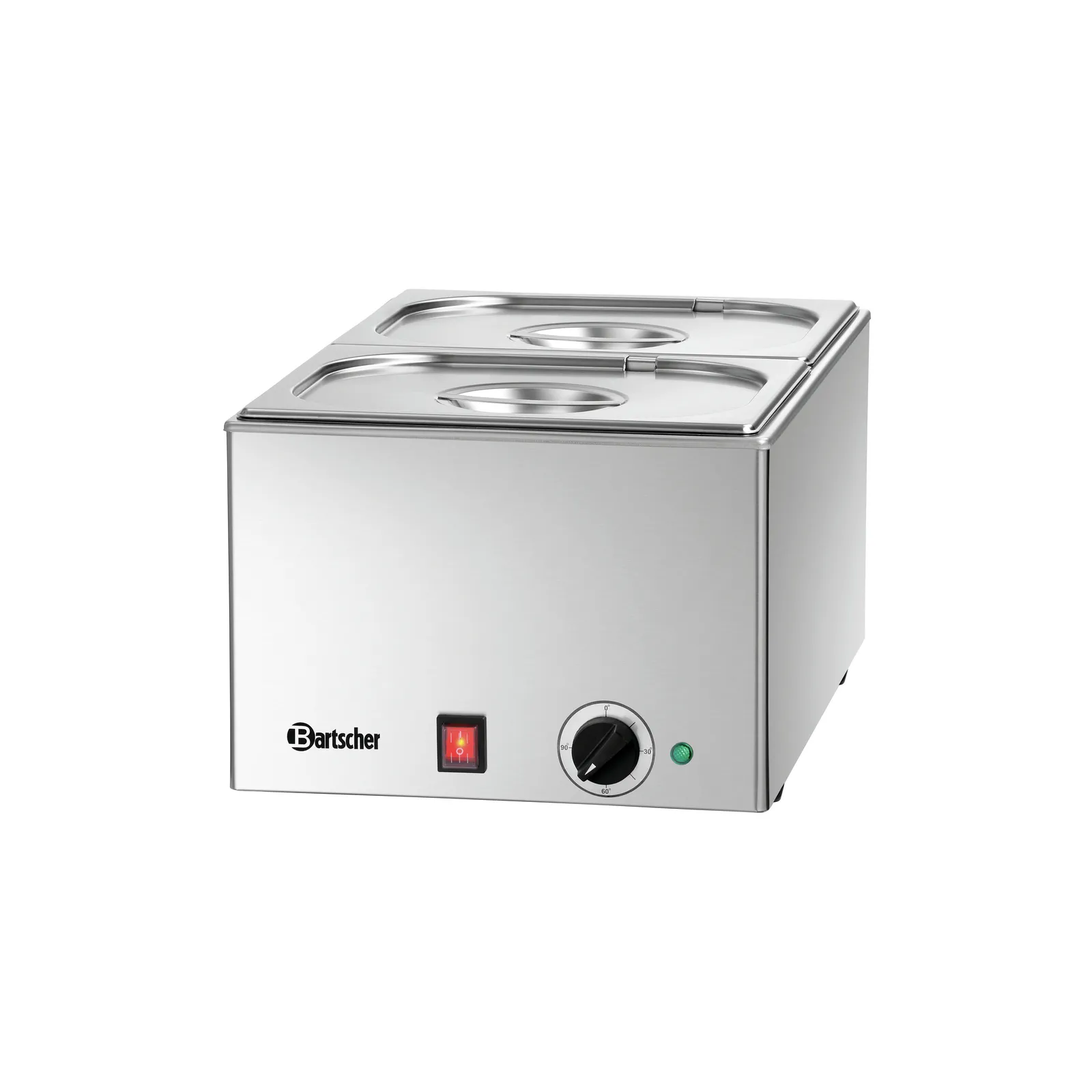 Bartscher 200232 Bain Marie 212-150 Ansicht Komplett, abgedeckt, Schneideklein?, Wärmekorb?, Bratbereich?, Edelstahl, Kochfeld?