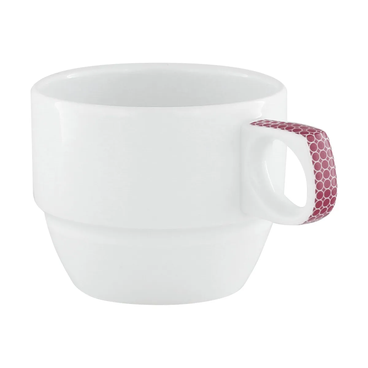 Bauscher Care Dimension Invita Obertasse Dekor auf Henkel Himbeerrot