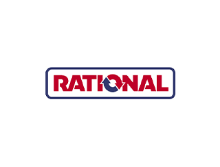 Marke Rational, Gartengerät, Rasentrimmer, Kunststoff, Grasfangkorb, rot/weiß