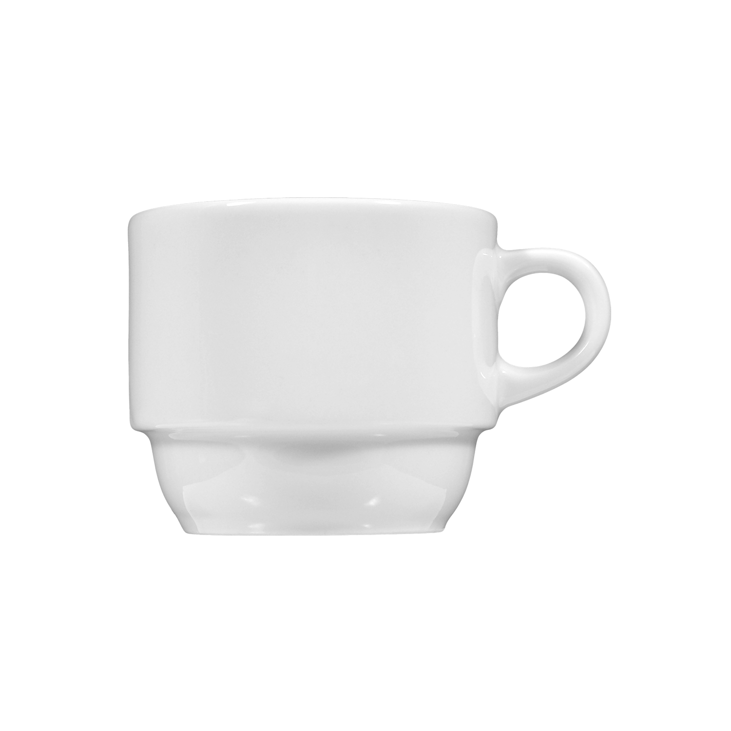 Kaffeetasse, Tellerfuß-Tasse, Weiße Keramik, Kaffeebecher, Einfaches Design