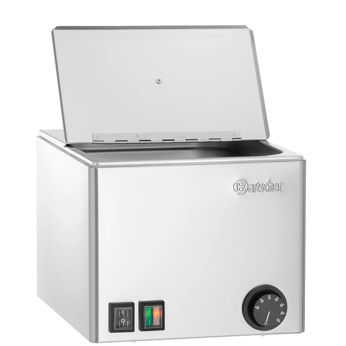 Bartscher A120465 Wuerstchenwaermer mit offenem Deckel