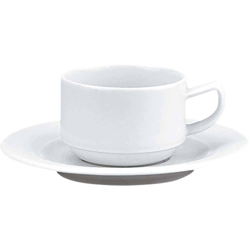 Schoenwald 9195109 Tasse stapelbar mit Untere, Untertasse, Tasse