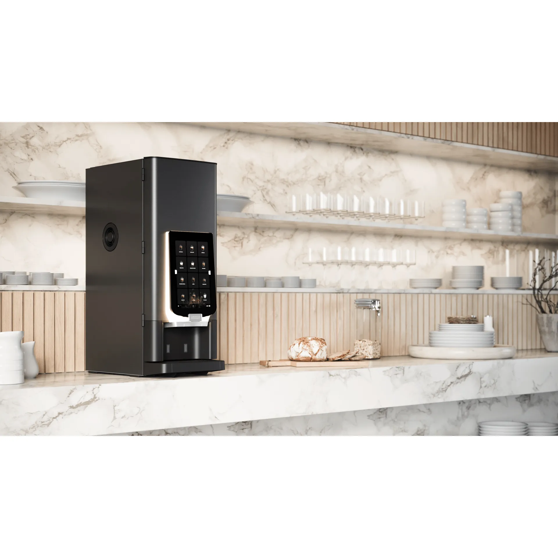 Kaffeemaschine, Kaffeeautomat, Schwarz, Touchscreen, Kapseln